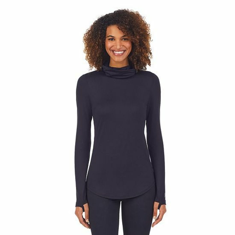 Womens * | Women'S Cuddl Duds Far-Infrared Enhance Long Sleeve Balaclava