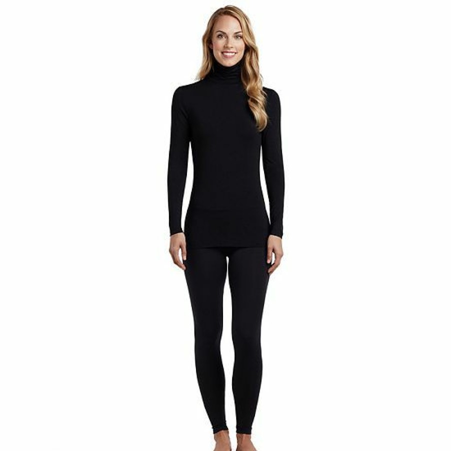 Womens * | Women'S Cuddl Duds Softwear With Stretch Long Sleeve Turtleneck