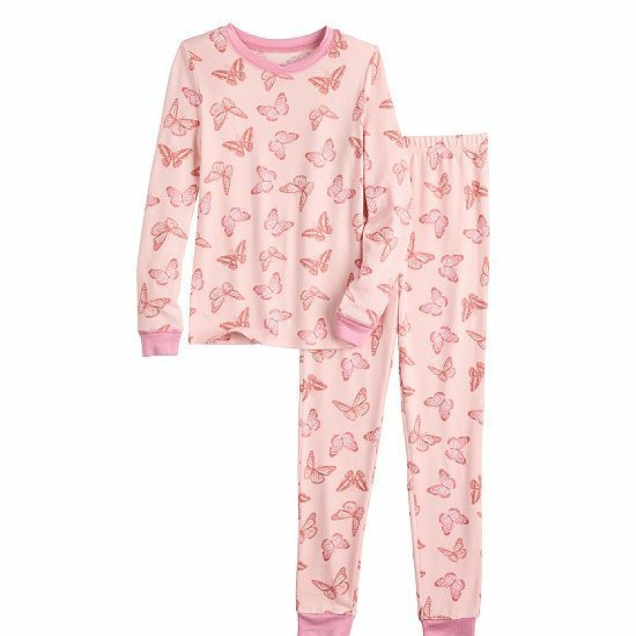 Womens * | Girls 4-10 Cuddl Duds Pajama Set