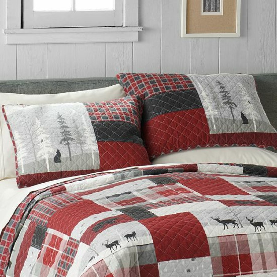 Bed & Bath * | Cuddl Duds Flannel Quilt Set