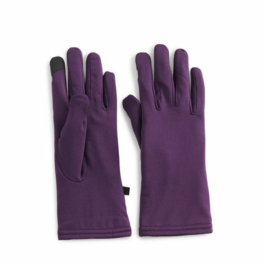 Womens * | Women'S Cuddl Duds Lined Stretch Fabric Gloves