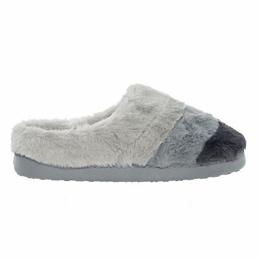 Boys * | Women'S Cuddl Duds Colorblock Faux Fur Clog Slipper