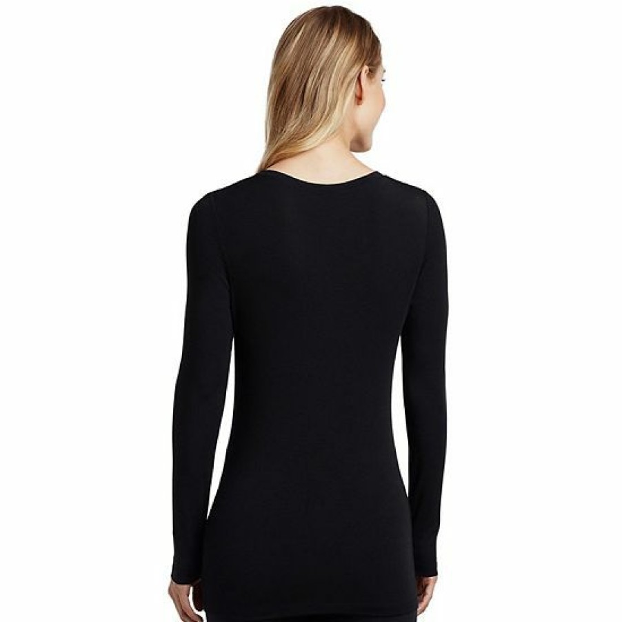 Womens * | Women'S Cuddl Duds Softwear With Stretch Long Sleeve V-Neck Top