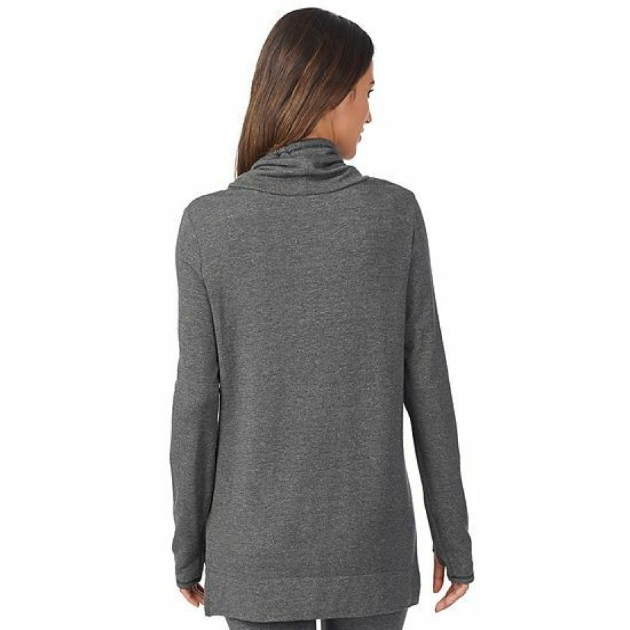 Womens * | Women'S Cuddl Duds Ultra Cozy Long Sleeve Cowlneck Tunic Top