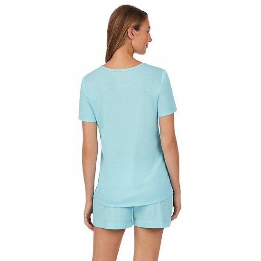 Womens * | Women'S Cuddl Duds Pajamas: Essential Sleep Tee & Boxers Set