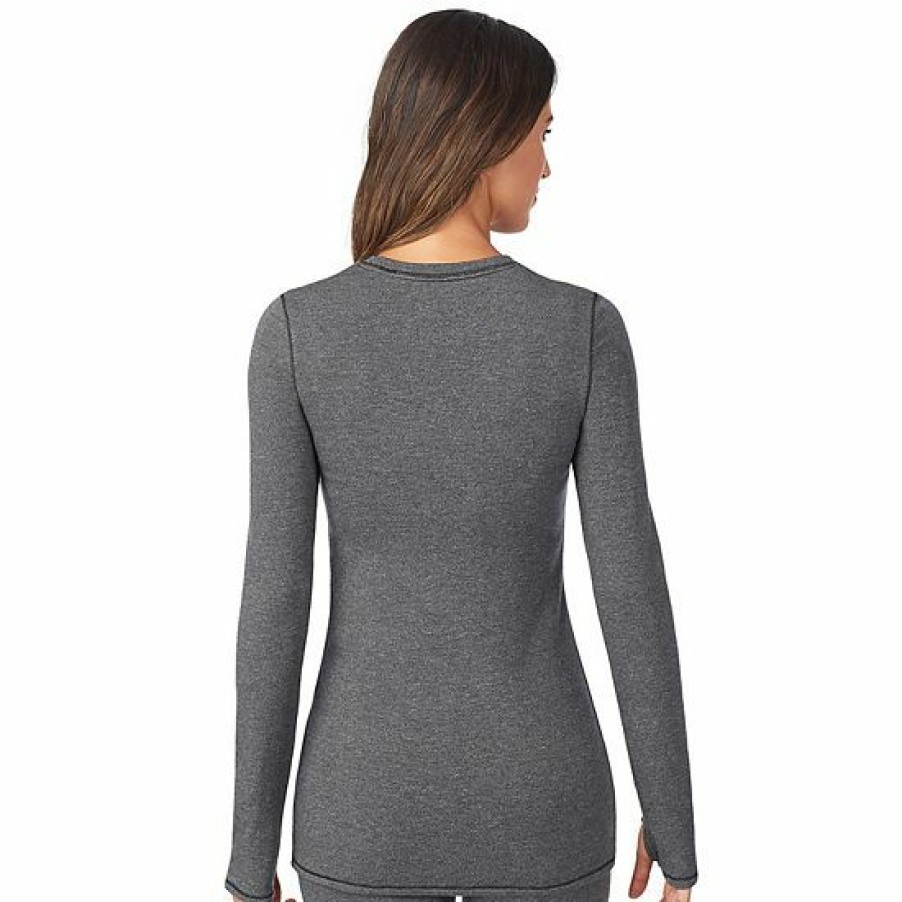 Womens * | Women'S Cuddl Duds Ultra Cozy Long Sleeve Crewneck Top