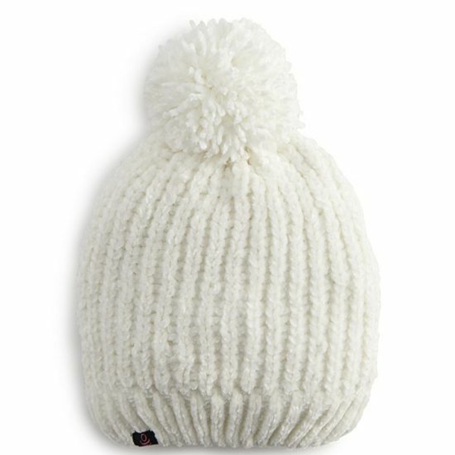 Womens * | Women'S Cuddl Duds Chenille Knit Beanie With Pom