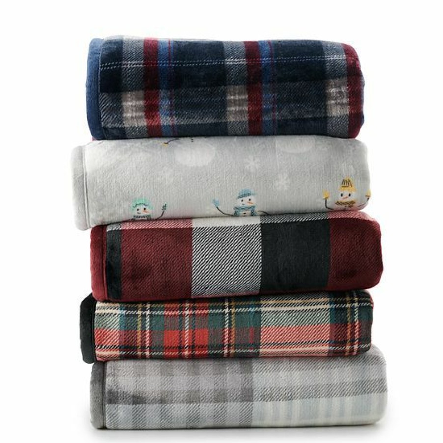 Bed & Bath * | Cuddl Duds Plush To Sherpa Throw