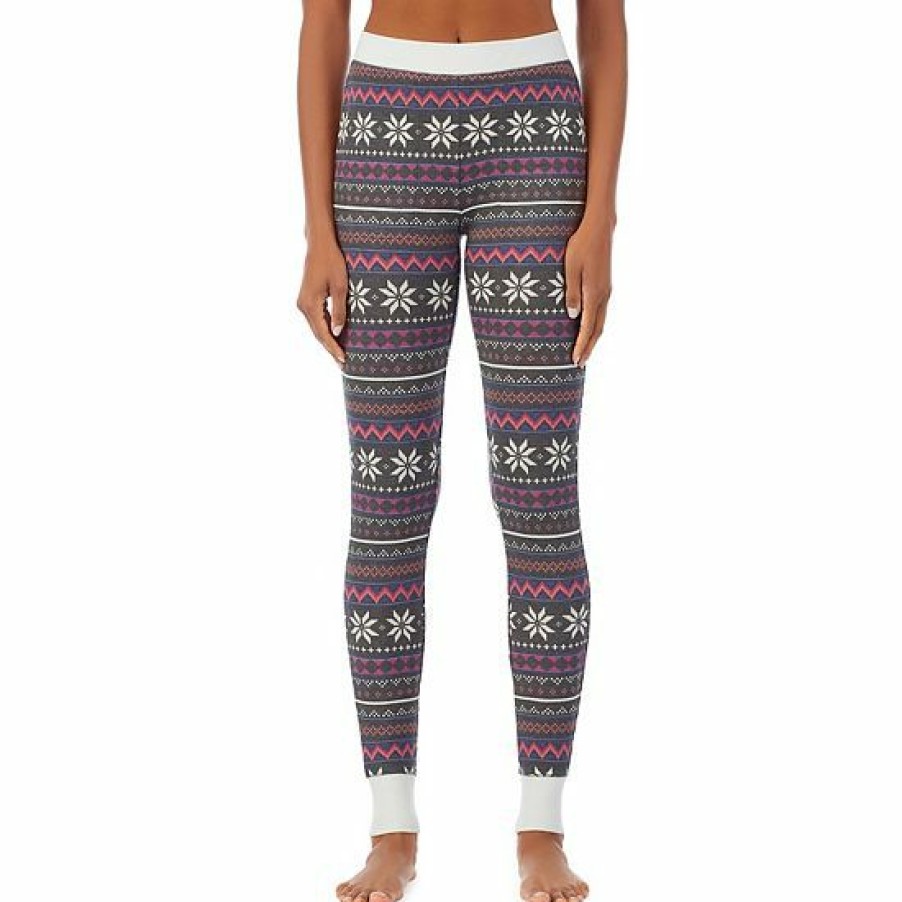 Womens * | Women'S Cuddl Duds Stretch Thermal Leggings