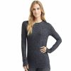 Womens * | Women'S Cuddl Duds Soft Knit Long Sleeve Crewneck Top