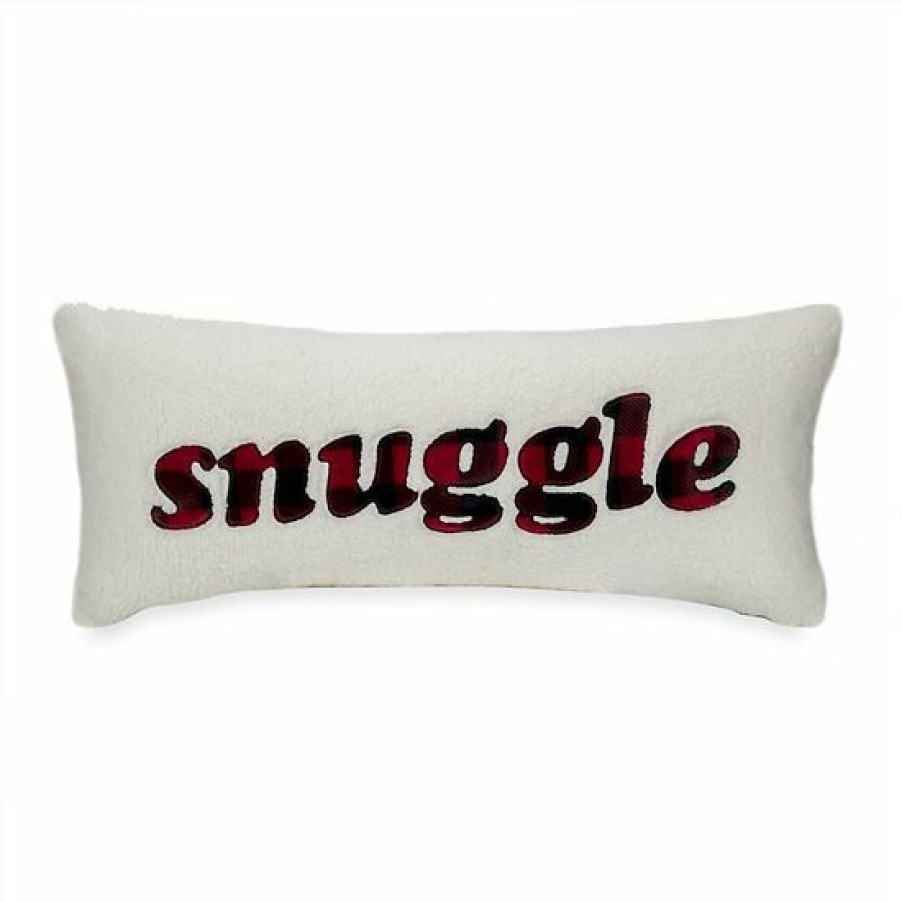 Home Decor * | Cuddl Duds Cozy Soft Snuggle Applique Throw Pillow