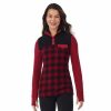 Womens * | Women'S Cuddl Duds Fleecewear With Stretch Mock Henley Long Sleeve Top With Sherpa