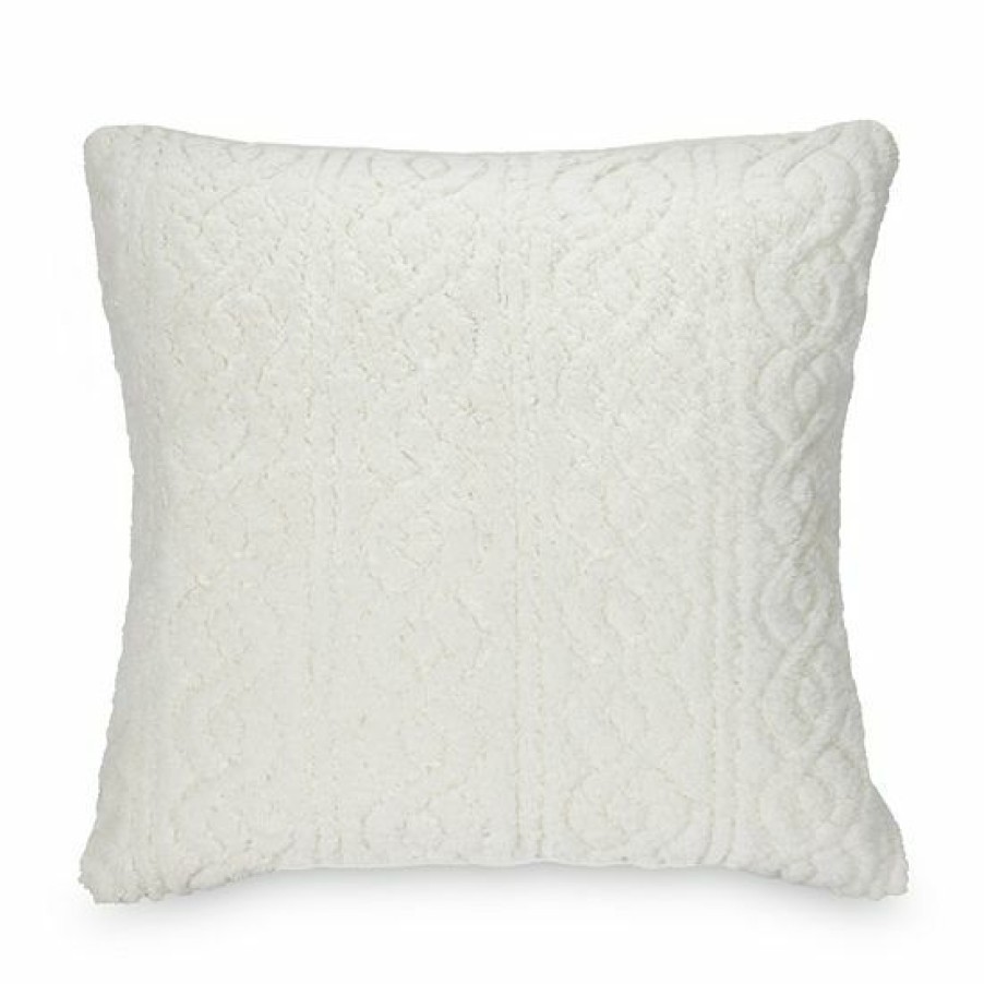 Home Decor * | Cuddl Duds Cozy Soft Cable Sherpa Throw Pillow