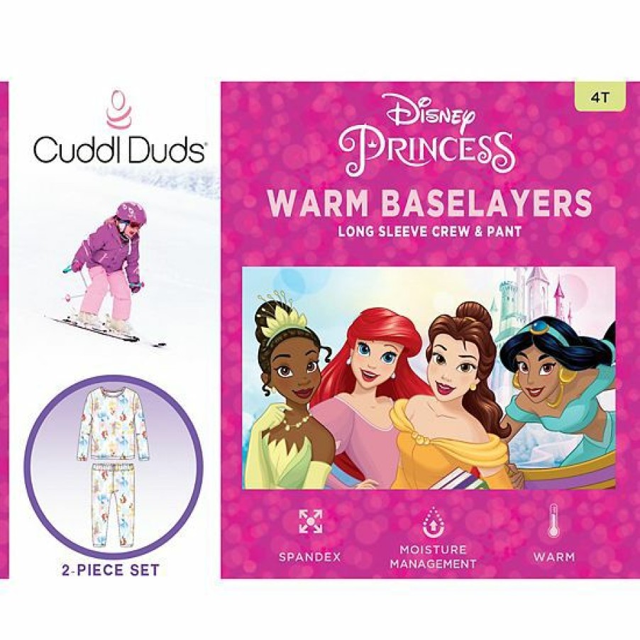 Womens * | Disney Princess Toddler Girl Baselayer Set By Cuddl Duds