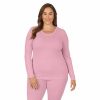 Womens * | Plus Size Cuddl Duds Under Scrubs Crewneck Top