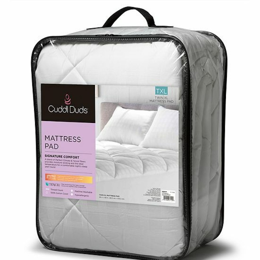 Bed & Bath * | Cuddl Duds Down Alternative Mattress Pad