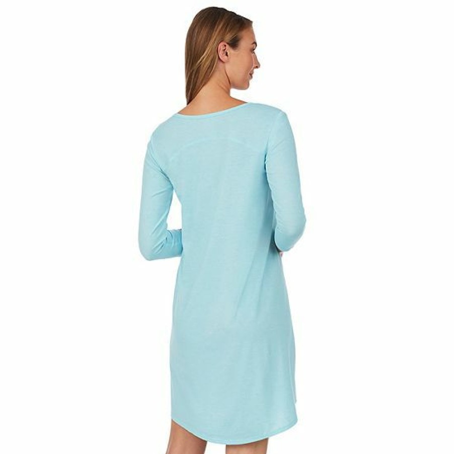 Womens * | Women'S Cuddl Duds Essentials Long Sleeve Sleepshirt