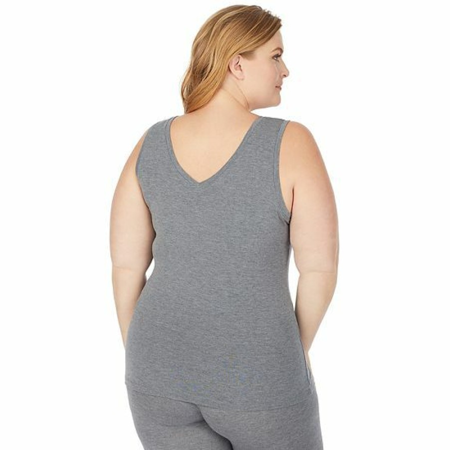 Womens * | Plus Size Cuddl Duds Soft Wear With Stretch Reversible Tank