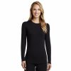 Womens * | Women'S Cuddl Duds Softwear With Stretch Long Sleeve Crewneck Top