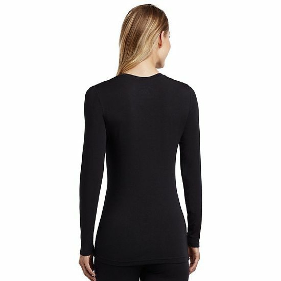 Womens * | Women'S Cuddl Duds Softwear With Stretch Long Sleeve Crewneck Top