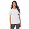 Womens * | Women'S Missy Cuddl Duds Scrubs V-Neck Top With 3 Pockets