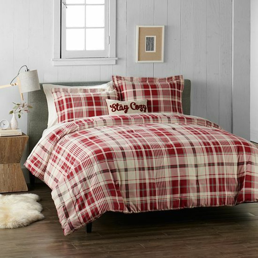 Bed & Bath * | Cuddl Duds Heavyweight Flannel Comforter Set With Pillow