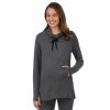 Womens * | Maternity Cuddl Duds Ultra Cozy Tunic Charcoal Heather