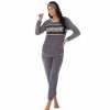 Womens * | Women'S Cuddl Duds 3-Pc. Stretch Fleece Long Sleeve Pajama Top, Pajama Pants & Headband Set