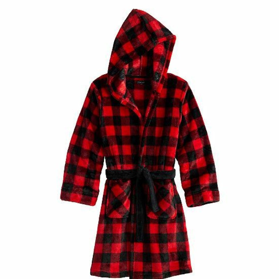 Womens * | Boys 4-14 Cuddl Duds Hooded Robe