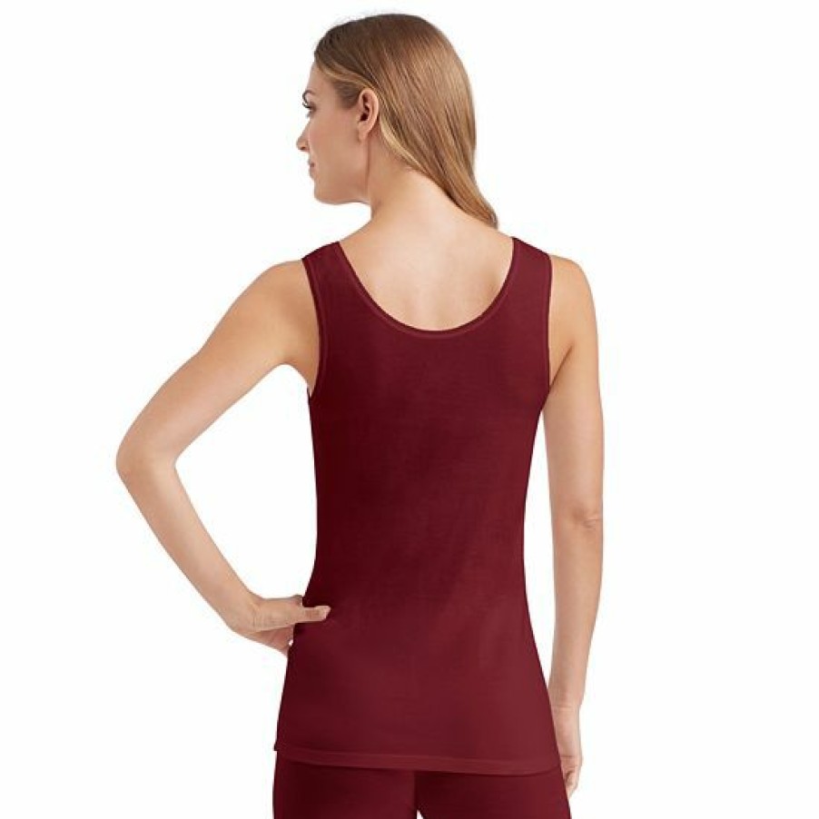 Womens * | Cuddl Duds Softech Venice Lace-Trim Tank Women'S