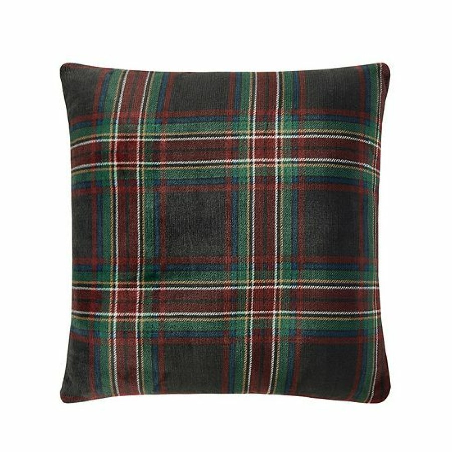 Home Decor * | Cuddl Duds Cozy Soft Plaid Printed Plush Throw Pillow