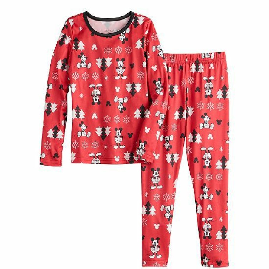 Womens * | Disney'S Mickey Mouse Toddler Boy Baselayer Set By Cuddl Duds