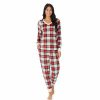 Womens * | Women'S Cuddl Duds Velour Fleece V-Neck Pajama Top And Banded Bottom Pajama Pants Sleep Set