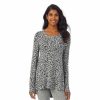 Womens * | Women'S Cuddl Duds Soft Knit Long Sleeve Tunic Top