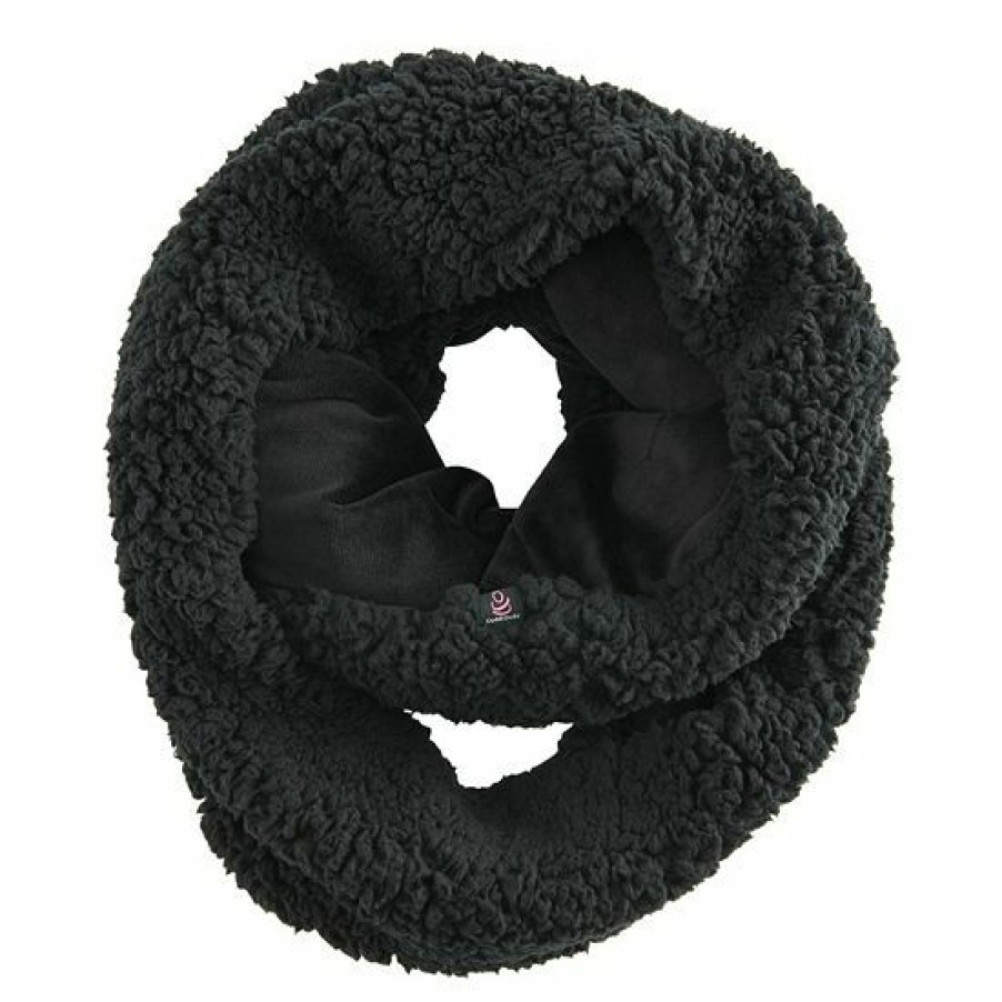 Womens * | Women'S Cuddl Duds Faux Sherpa Infinity Scarf