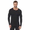 Womens * | Men'S Cuddl Duds Midweight Waffle Thermal Performance Baselayer Henley Top