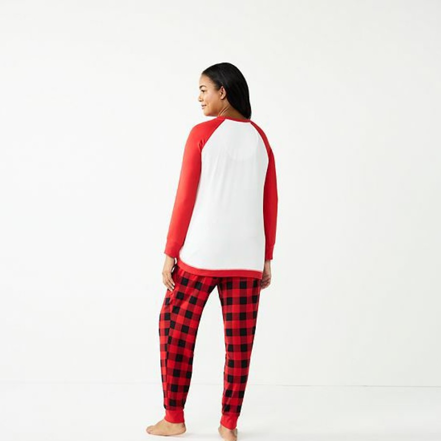 Womens * | Plus Size Jammies For Your Families Beary Cool "Mama Bear" Pajama Set By Cuddl Duds