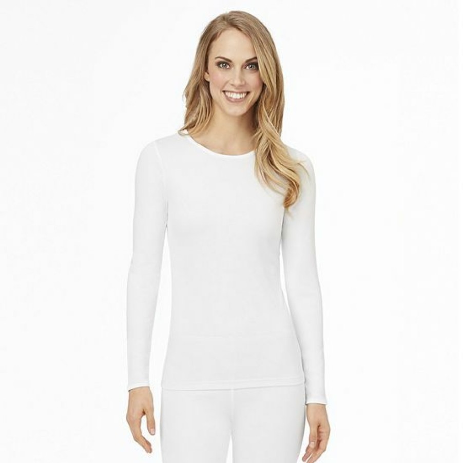 Womens * | Women'S Cuddl Duds Climatesmart Long Sleeve Crewneck Top