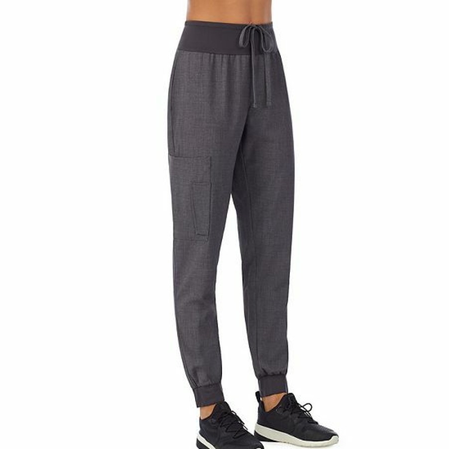 Womens * | Women'S Cuddl Duds Scrubs Jogger Pants With 3 Pockets