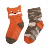 Womens * | Toddler Boy Cuddl Duds 2 Pack Fox & Camo Socks