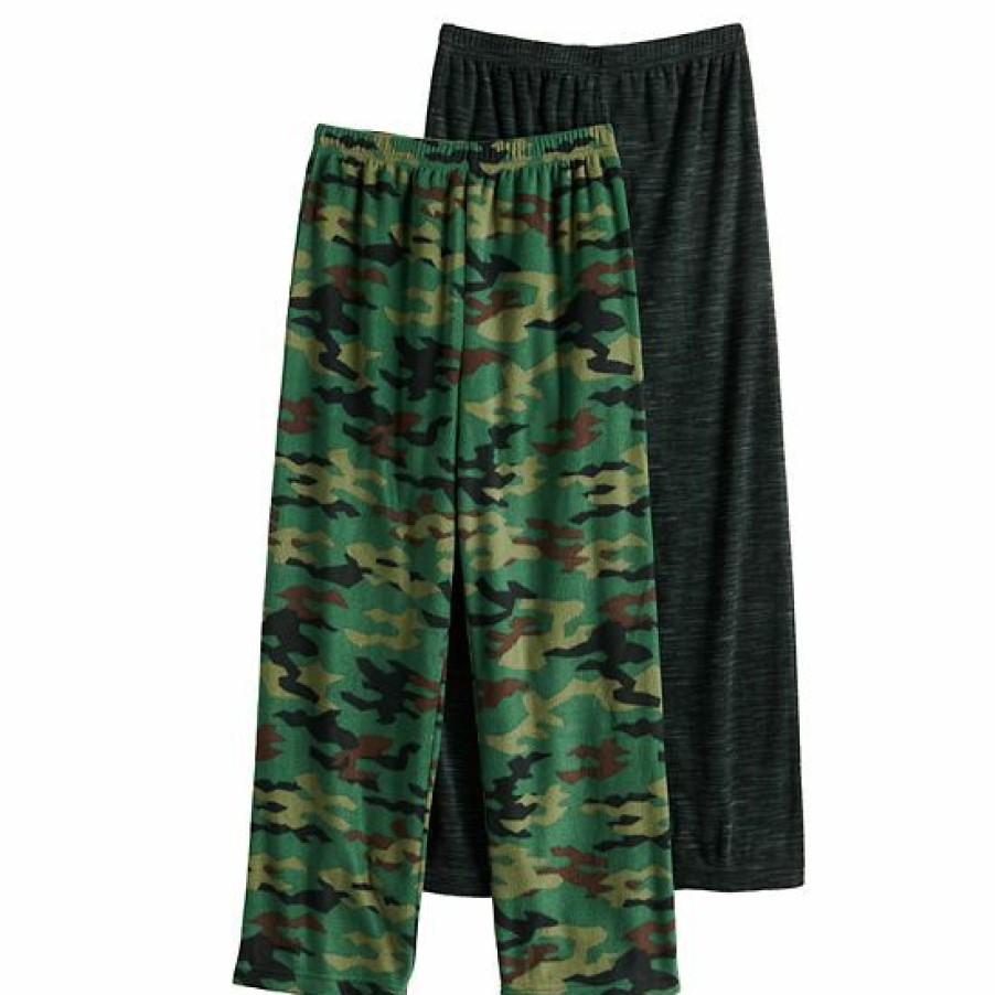 Womens * | Cuddl Duds Boys 6-16 Cuddle Duds 2-Pack Pajama Pants