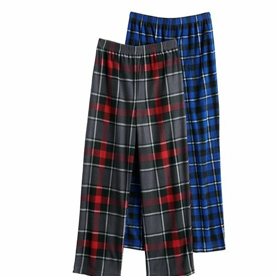 Womens * | Cuddl Duds Boys 6-16 Cuddle Duds 2-Pack Pajama Pants