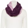 Womens * | Cuddl Duds Color Block Woman'S Chenille Infinity Scarf