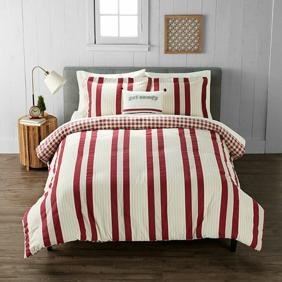 Bed & Bath * | Cuddl Duds Heavyweight Flannel Duvet Set With Shams