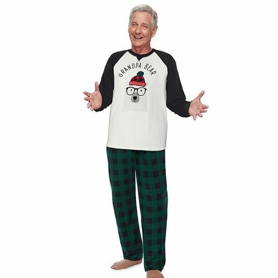 Womens * | Men'S Jammies For Your Families Beary Cool "Grandpa Bear" Pajama Set By Cuddl Duds