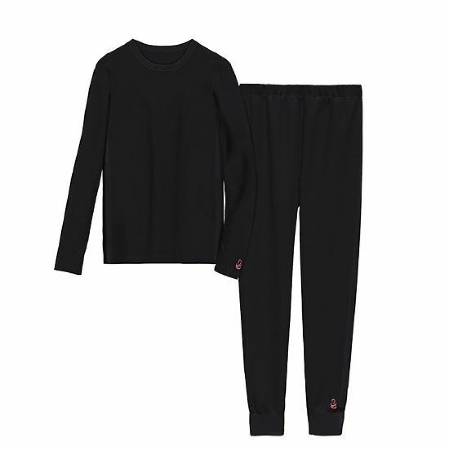 Womens * | Cuddl Duds Girls 7-16 Fleece 2-Piece Base Layer Set