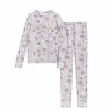 Womens * | Cuddl Duds Girls 7-16 Texture Grid 2-Piece Base Layer Set